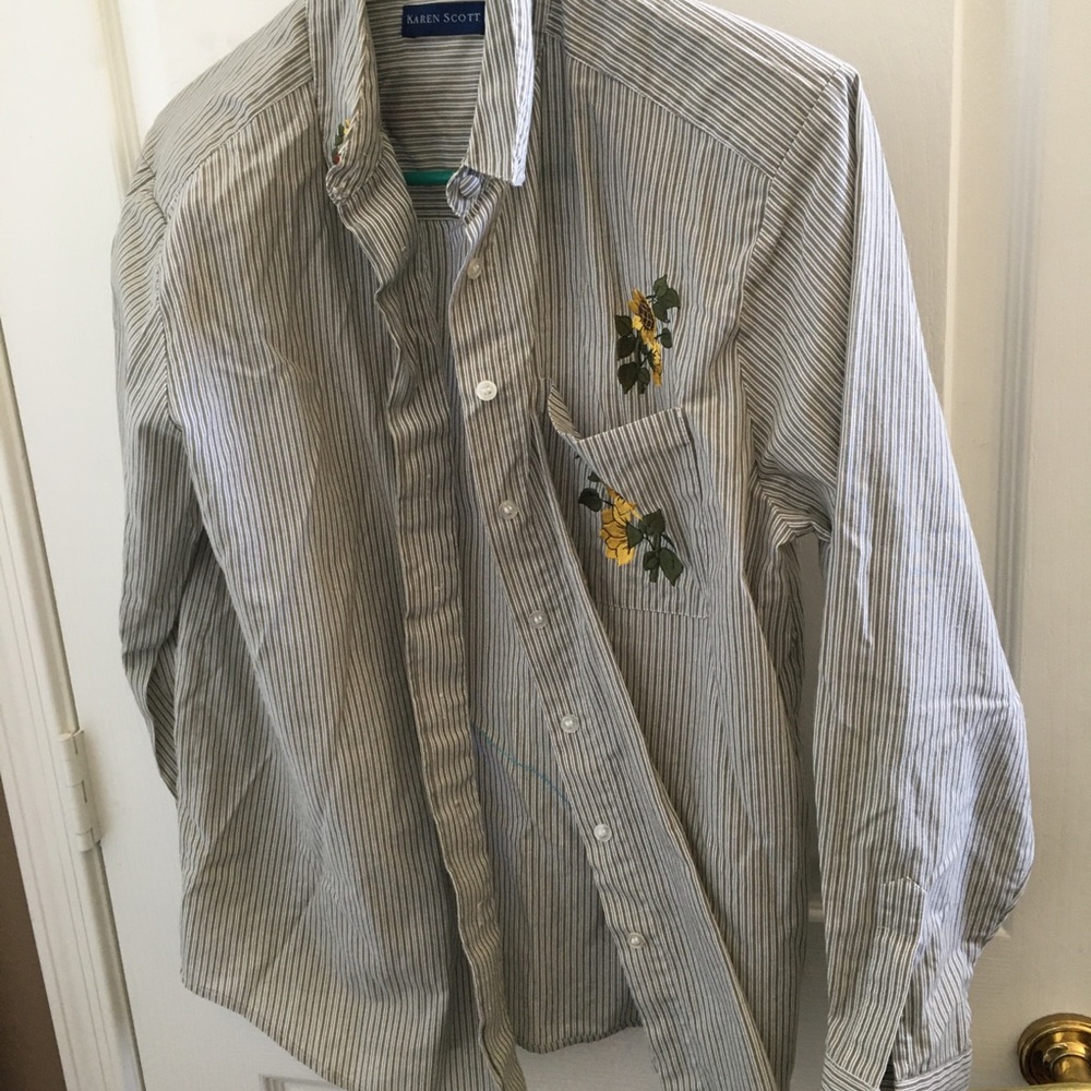 FINAL MARKDOWN Karen Scott blouse medium